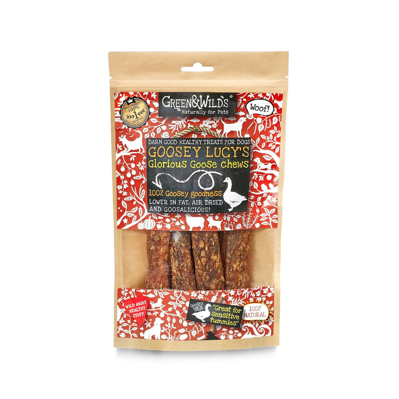 Green & Wilds | Goosey Lucy's Goose Chews, 100g-Green & Wilds-Love My Hound