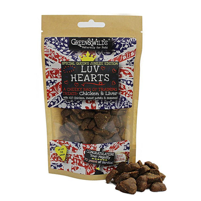 Green & Wilds - Jubilee Luv Hearts, 100g, Special Queens Jubilee edition
