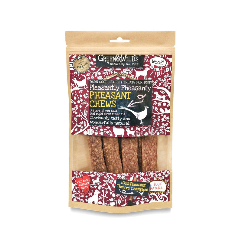 Green & Wilds - Pheasant chews 100g-Green & Wilds-Love My Hound