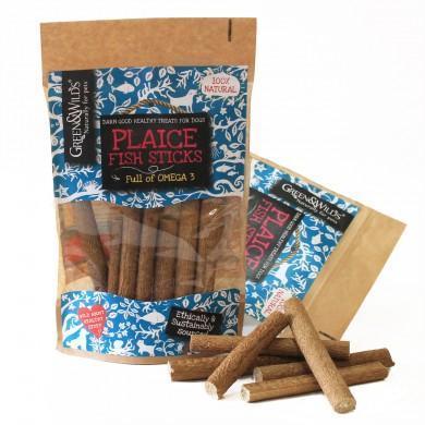 Green & Wilds | Plaice Fish Sticks Dog Treats 100g