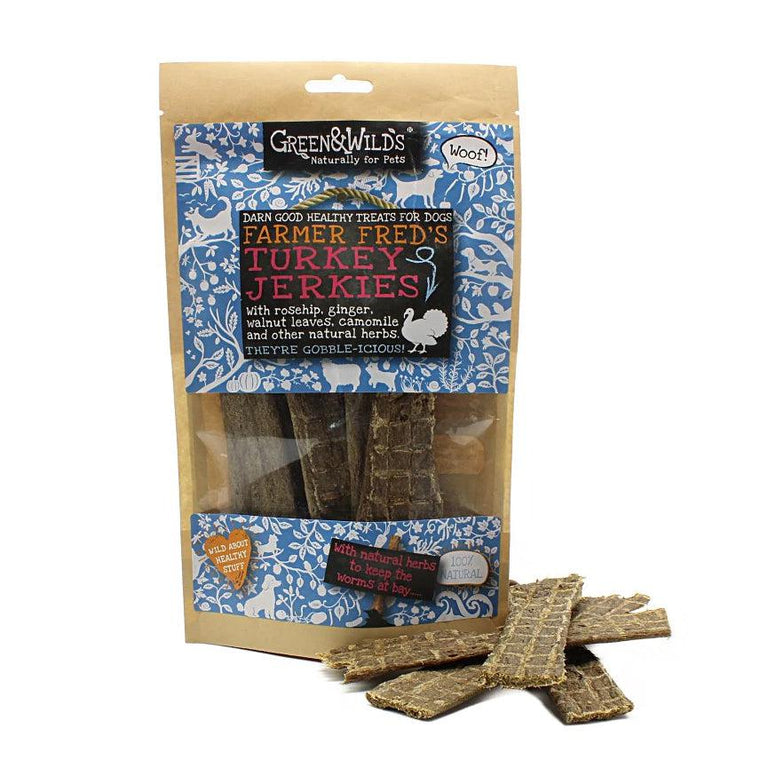 Green & Wilds | Turkey Jerkies - Dog Treats 100g