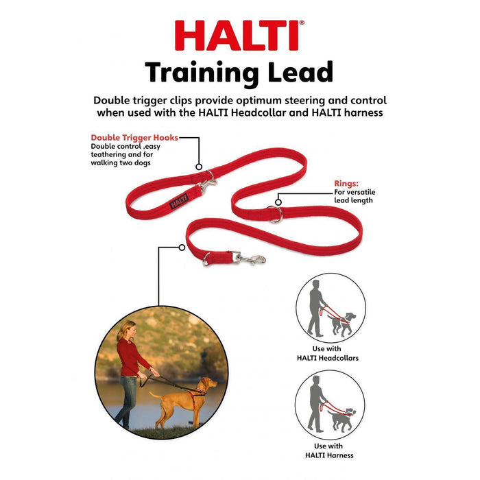 Halti Training Dog Lead - Black-Halti-Love My Hound