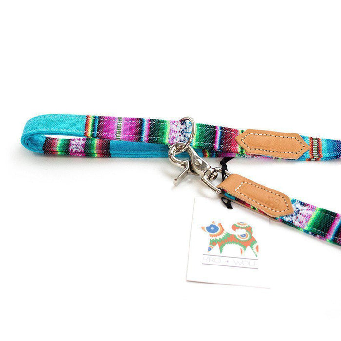 Hiro + Wolf Inca Blue Classic Dog Lead-Hiro + Wolf-Love My Hound