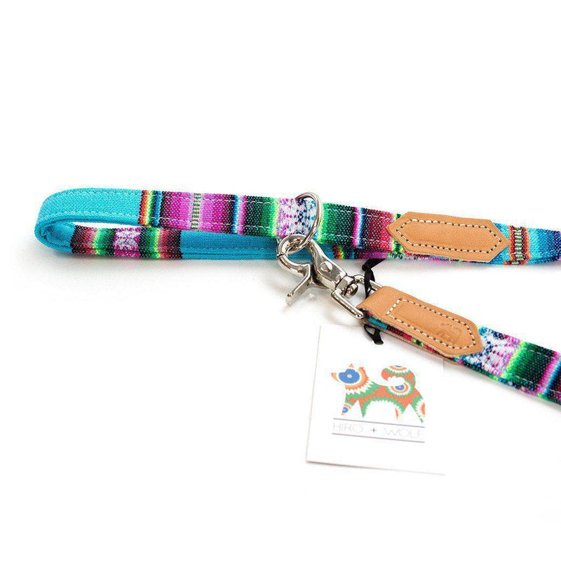 Hiro + Wolf Inca Blue Classic Dog Lead-Hiro + Wolf-Love My Hound