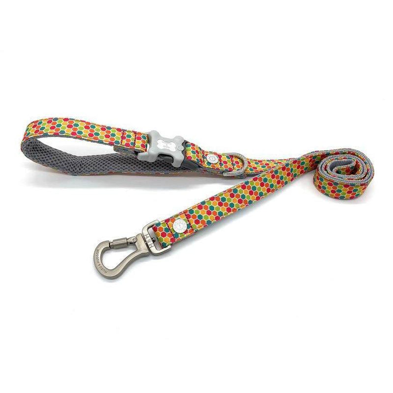 Hugo & Hudson - Multi Coloured Geometric Dog Lead-Hugo & Hudson-Love My Hound