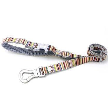 Hugo & Hudson - Multi Coloured Stripe Dog Lead
