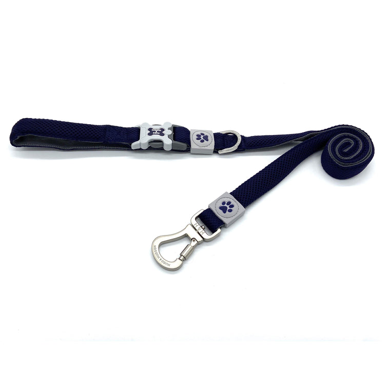 Hugo & Hudson - Navy Mesh Dog Lead