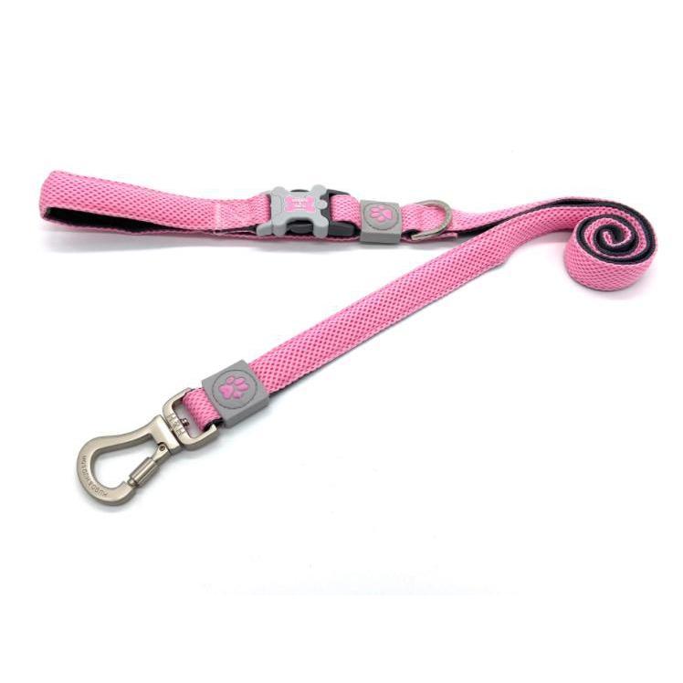 Hugo & Hudson - Pink Mesh Dog Lead-Hugo & Hudson-Love My Hound