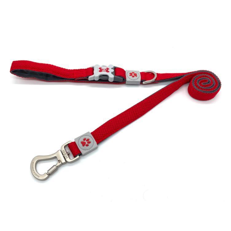 Hugo & Hudson - Red Mesh Dog Lead
