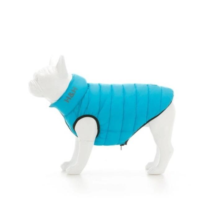 Hugo & Hudson - Reversible Puffer Jacket - Light Blue/Grey-Hugo & Hudson-Love My Hound