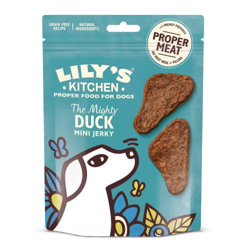 Lily's Kitchen | The Mighty Duck Mini Jerky | Dog Treats  70g