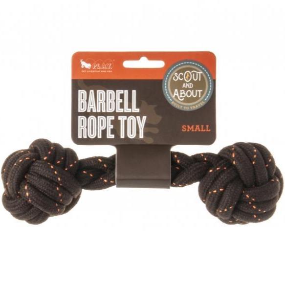 P.L.A.Y - Scout & About - Barbell Rope Dog Toy
