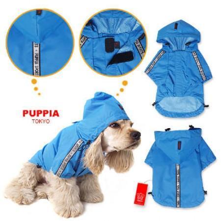 Puppia Base Dog Raincoat - Blue-Puppia-Love My Hound