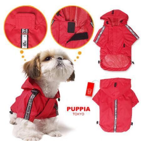 Puppia Base Dog Raincoat - Red-Puppia-Love My Hound