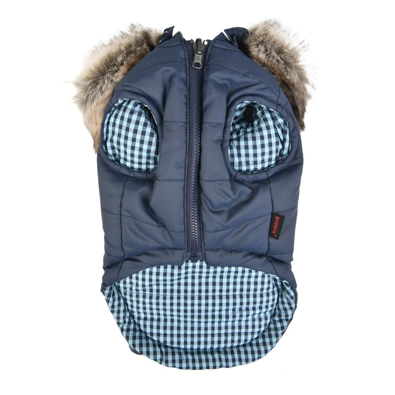 Puppia - Hollis Parker - Reversible Dog Coat - Blue-Puppia-Love My Hound