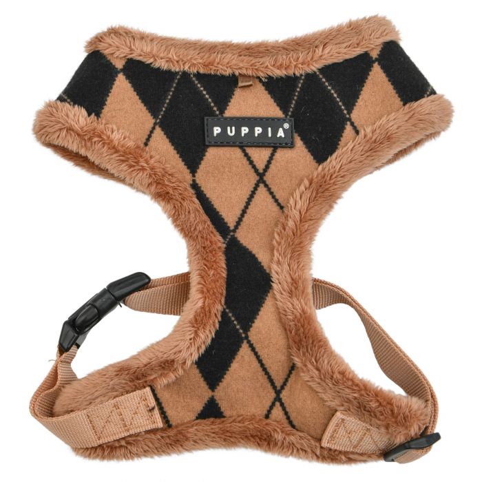 Puppia - Jayden Soft Dog Harness (A) - Caramel
