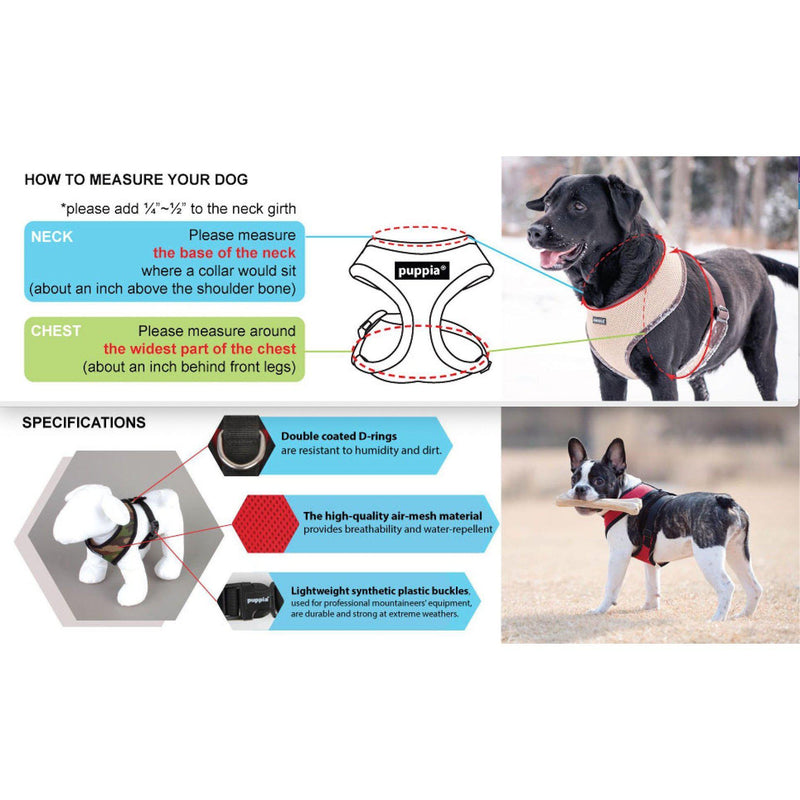 Puppia Soft Dog Harness (A) - Black-Puppia-Love My Hound