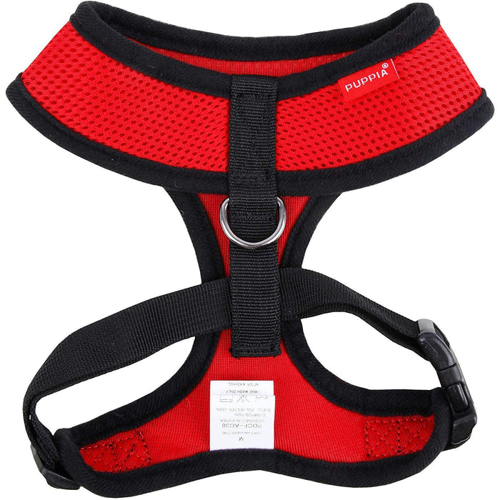 Puppia Soft Dog Harness (A) - Red-Puppia-Love My Hound