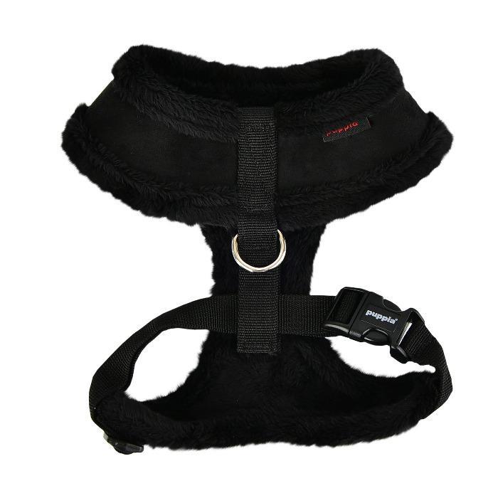Puppia - Terry Dog Soft Dog Harness (A)- Black-Puppia-Love My Hound