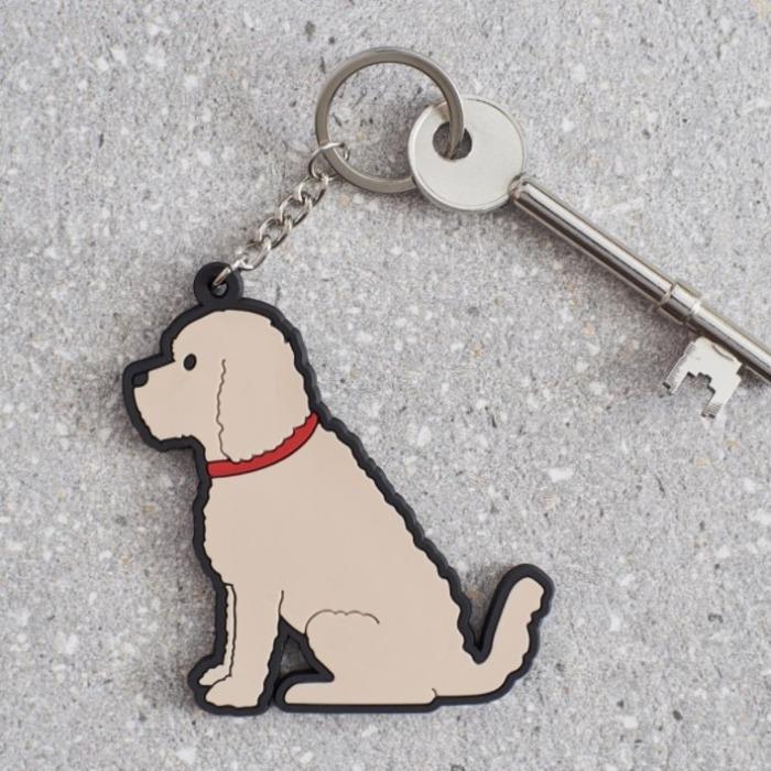 Sweet William - Apricot Cockapoo/Labradoodle Keyring-Sweet William-Love My Hound