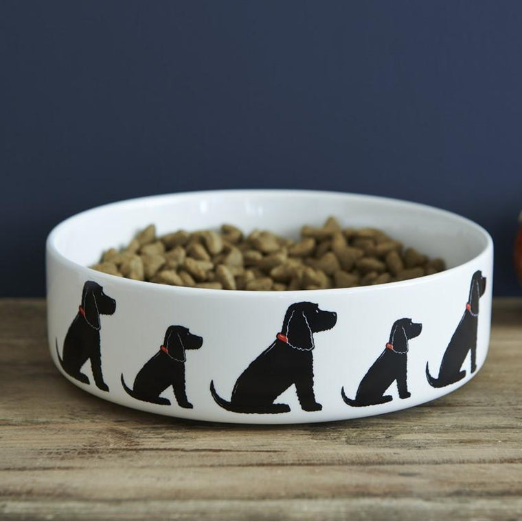 Sweet William - Black Cocker Spaniel / Cockerpoo Dog Bowl