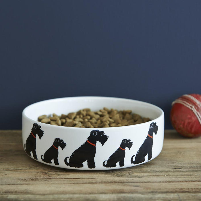 Sweet William - Black Schnauzer Dog Bowl - Large-Sweet William-Love My Hound