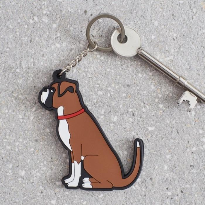 Sweet William - Boxer Keyring-Sweet William-Love My Hound
