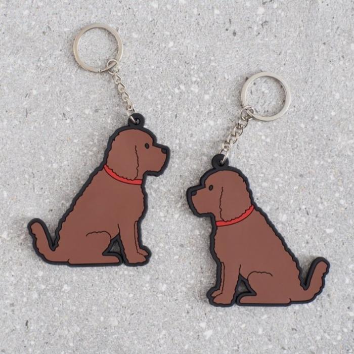 Sweet William - Chocolate Cockapoo/Labradoodle Keyring-Sweet William-Love My Hound
