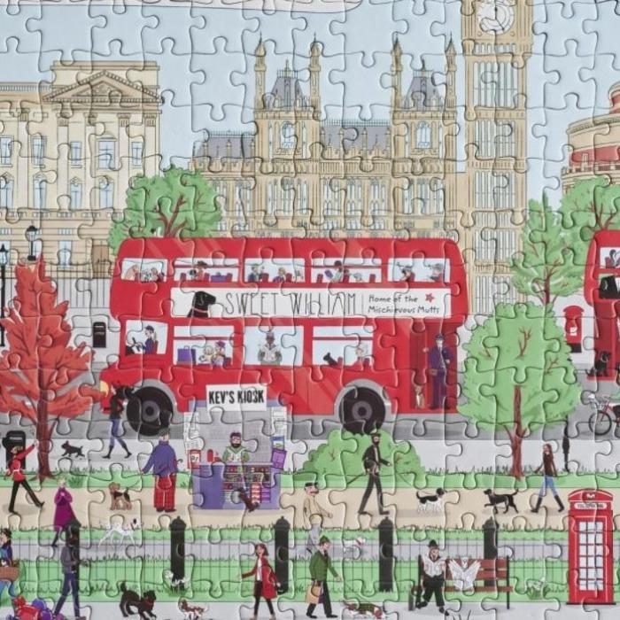 Sweet William - Dog Walkers Of London Jigsaw Puzzle-Sweet William-Love My Hound