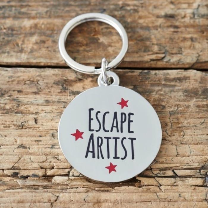 Sweet William - "Escape Artist" Dog ID Tag-Sweet William-Love My Hound