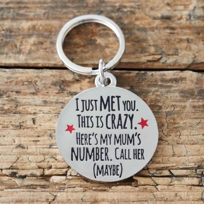 Sweet William - "I Just Met You, This Is Crazy" Dog ID Tag-Sweet William-Love My Hound