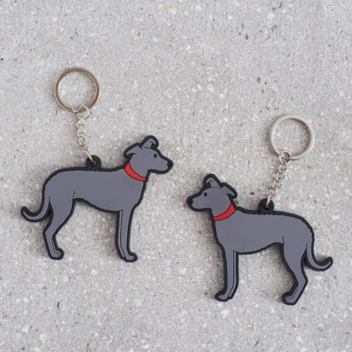 Sweet William - Lurcher Keyring-Sweet William-Love My Hound