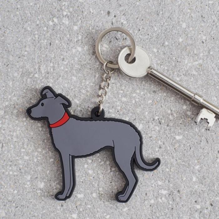 Sweet William - Lurcher Keyring-Sweet William-Love My Hound