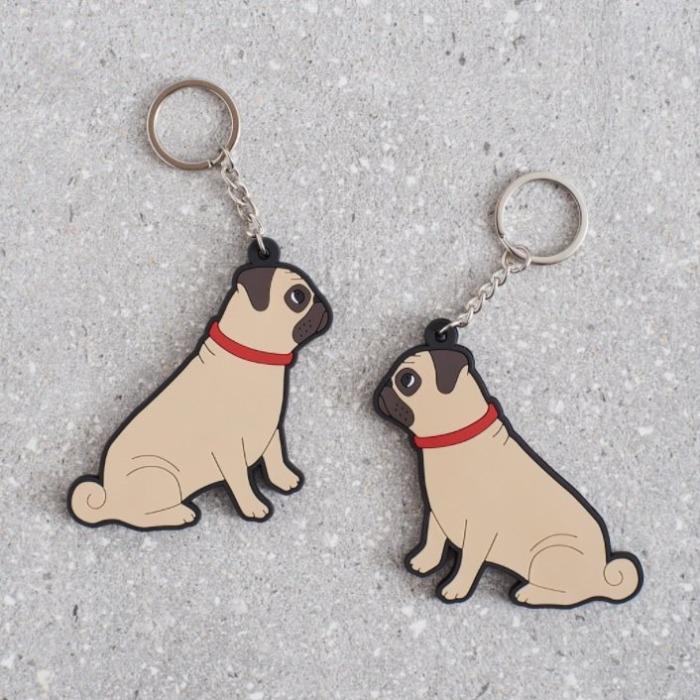 Sweet William - Pug Keyring-Sweet William-Love My Hound