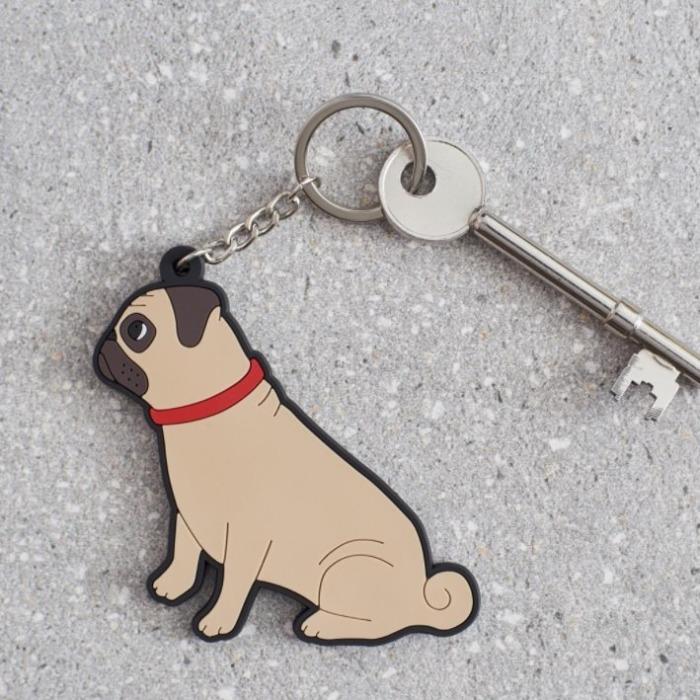 Sweet William - Pug Keyring-Sweet William-Love My Hound