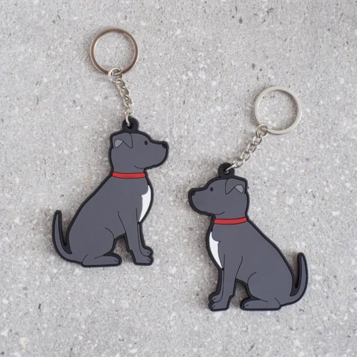 Sweet William - Staffordshire Bull Terrier (Staffie) Keyring-Sweet William-Love My Hound