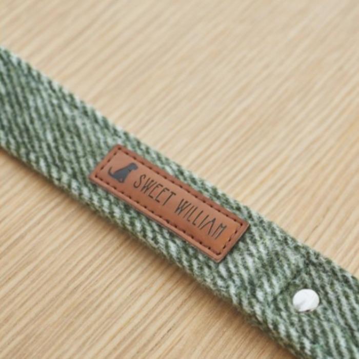 Sweet William - Tweed Dog Lead - Green-Sweet William-Love My Hound