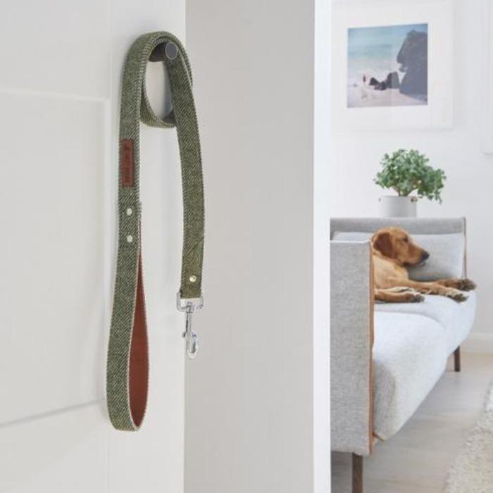 Sweet William - Tweed Dog Lead - Green-Sweet William-Love My Hound
