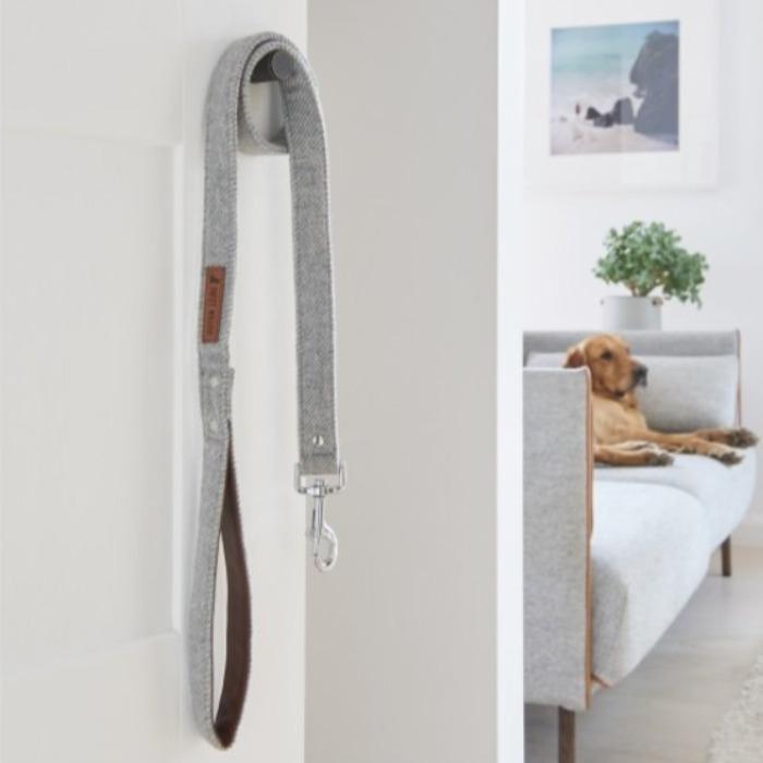 Sweet William - Tweed Dog Lead - Grey