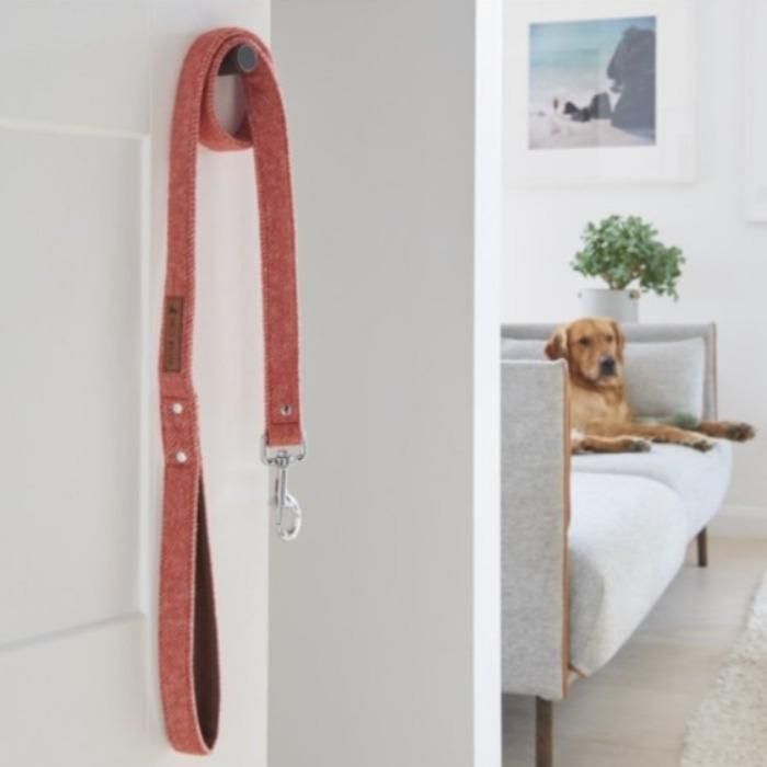 Sweet William - Tweed Dog Lead - Orange