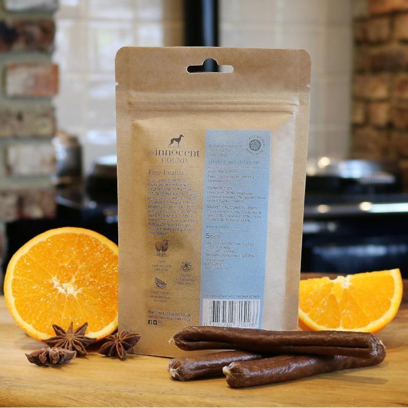 The Innocent Hound - Dental Support Superfood Sausages - Aniseed & Citrus Dog Treats-The Innocent Hound-Love My Hound