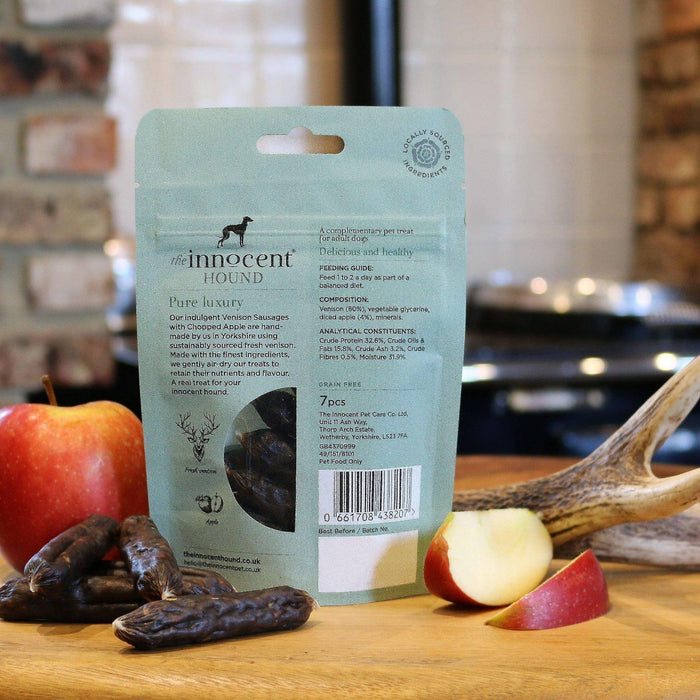 The Innocent Hound - Venison Sausages with Chopped Apple Dog Treats-The Innocent Hound-Love My Hound