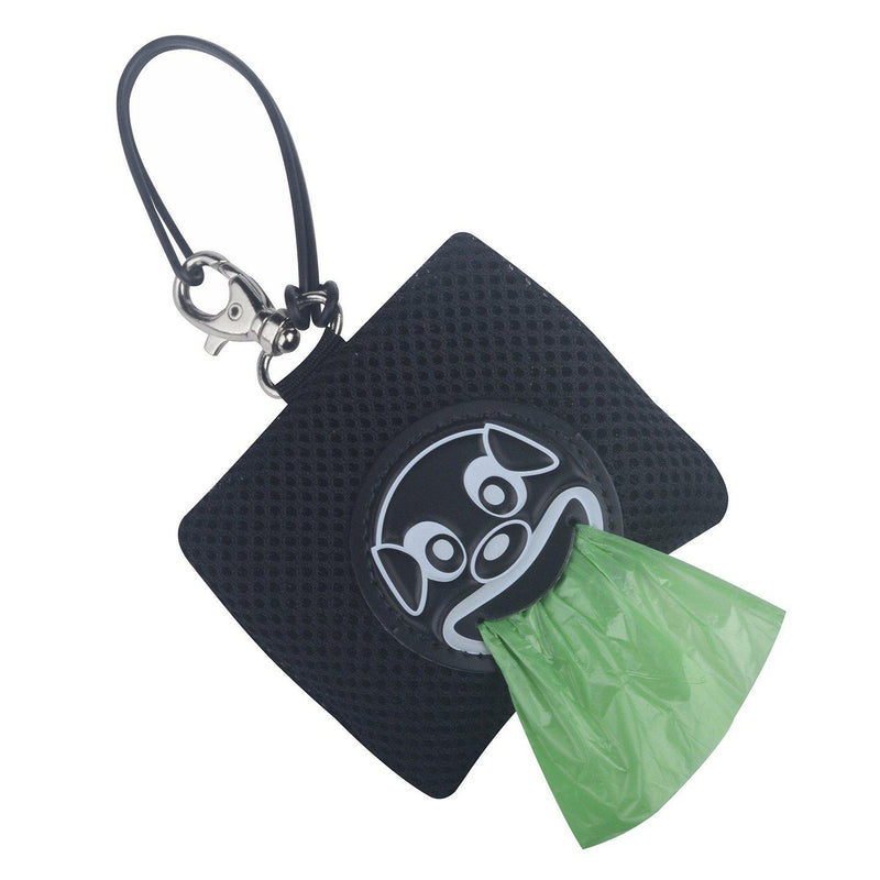 Tre Ponti - Mesh Smiley Poo Bag Dispenser - Black-Tre Ponti-Love My Hound
