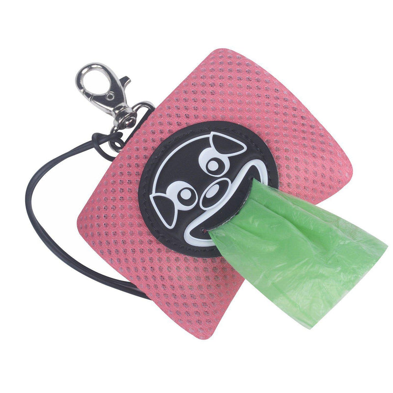 Tre Ponti - Mesh Smiley Poo Bag Dispenser - Pink-Tre Ponti-Love My Hound