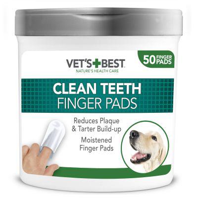 Vets Best - Clean Teeth - Finger Pads for Dogs x 50 pads